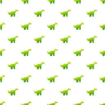 Green dinosaur pattern for children's wallpaper design イラスト素材