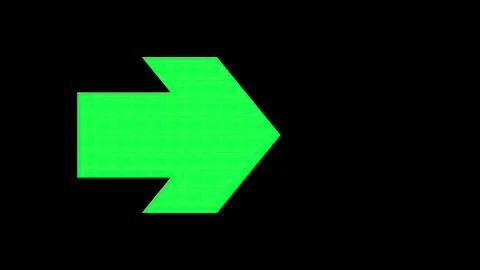 Green directional arrow icon Illustrazione stock