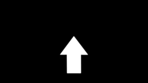 Green directional arrow icon.Direction arrow icon animation , left site arr.. Video stock 332583193