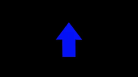 Green directional arrow icon.Direction arrow icon animation , left site arr.. Video stock 332583194
