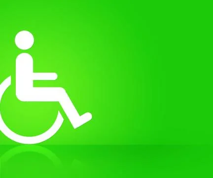 Green disability background Stock-Illustration