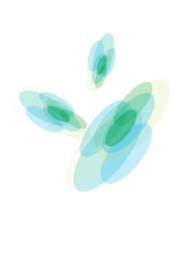 Green disc pattern Stockillustratie