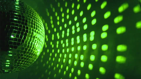 Green disco ball background Stock Footage 37099178