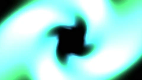 Green disk rotate anti clock from center Stock Footage 212264039