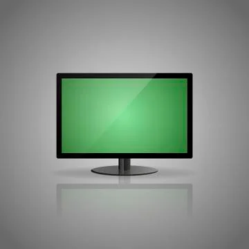 Green display Stock Illustration