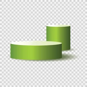 Green display product Illustrazione stock