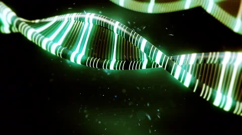 Green DNA 3d animation Video stock 61247426
