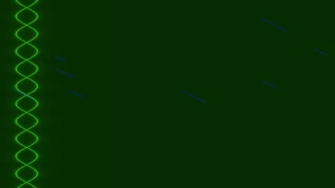 Green DNA Helix Animation on Dark Background - Science and Genetics Concept Stock Footage 332562796