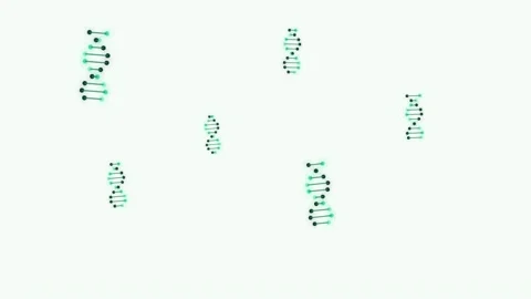 Green DNA helix structures Stock Footage 340526222