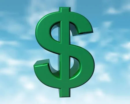 The green dollar Illustrazione stock