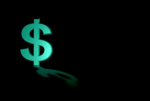Green dollar looping Stock Footage 326568