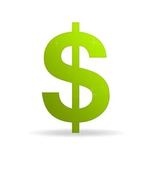 Green dollar sign Illustrazione stock
