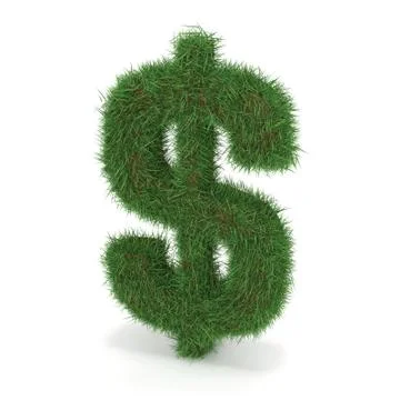 Green Dollar Sign Stock Illustration