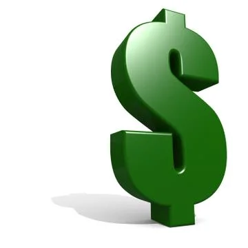 Green dollar sign Stock Illustration
