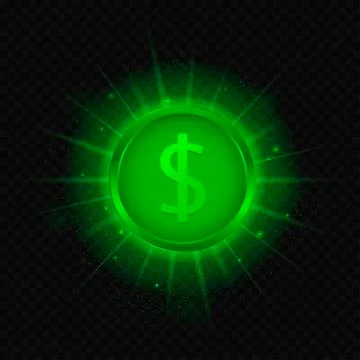 Green Dollar symbol Stock Illustration