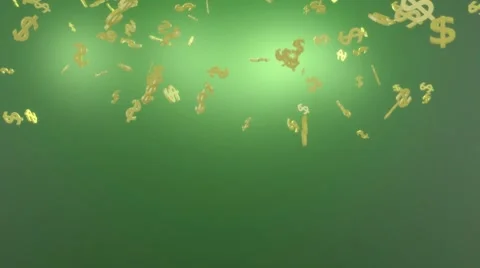 Green dollars background Stock Footage 7763437
