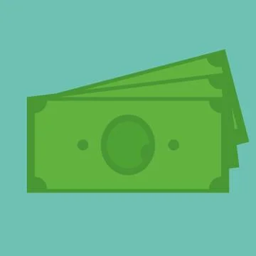 Green Dollars Stock Illustration