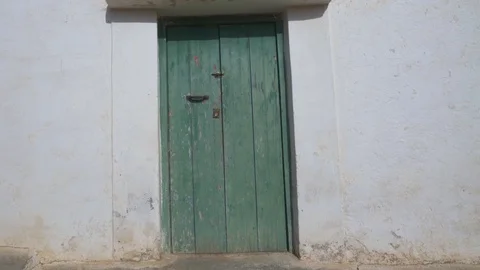 Green door Stock Footage 122150612
