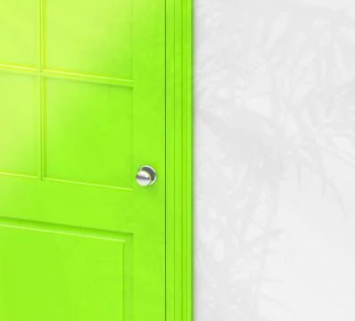 The green door Stock Illustration