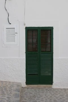 Green door Stock Photos