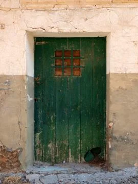 Green door Stock Photos