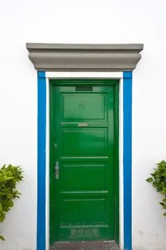 Green door Stock Photos