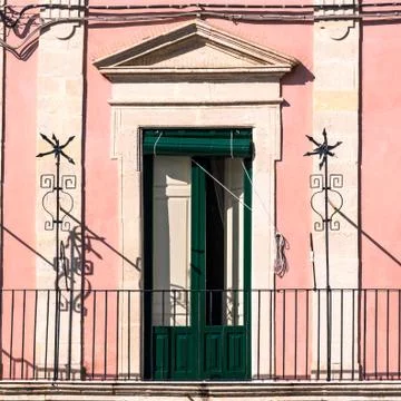 The green door Foto stock