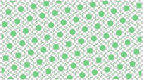 Green Dot Hexagonal Seamless Pattern Background Stock Illustration