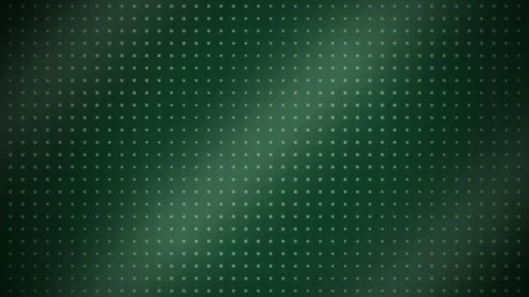 Green dot matrix grid sweeping light seamless loop background Stock Footage 347142323