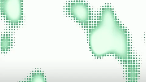 Green dot matrix liquid flow abstract animation Stock Footage 340368772