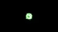 Green dot sparkle sprite static center screen w alpha channel HD Footage