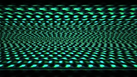 Green dots on black background pattern. Видео 334341040
