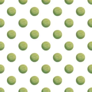 Green dots creating seamless pattern on white background Illustrazione stock