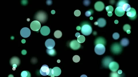 Green  Dots. Effect  Bokeh. Stock Footage 12715451