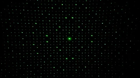 Green dots motion graphics illustration with dark background Stock Footage 123959763