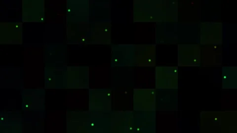 Green dots moving on a dark background for visual effects Stock Footage 338286664