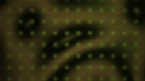 Green Dots Moving in a Vibrant Grid Pattern for Dynamic Technology Background Stock Footage 343712549