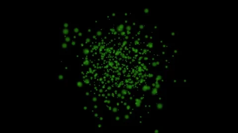 Green dots scattered across black background create textured abstract pattern Stock Footage 328218336