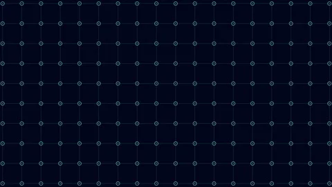 Green dotted grid pattern on black background Stock Footage 316732649