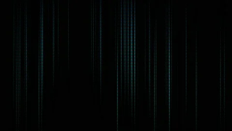 Green dotted lines animation on a black background. Technology glitch effect. Stock Footage 147330774