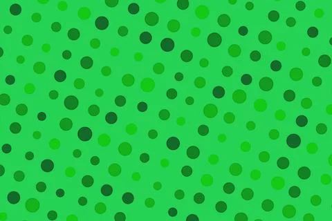 Green dotted pattern with small circles on vibrant background Stock Illustration