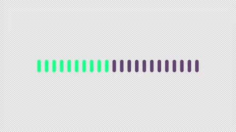 Green dotted progress bar animated loading bar on dark background Stock Footage 342241767
