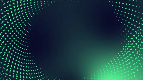 Green Dotted in a row Motion Background Stock Footage 244834727