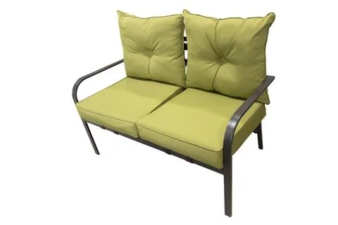 Green double sofa Stock Photos