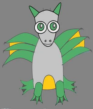 Green Dragon 1 Stock Illustration