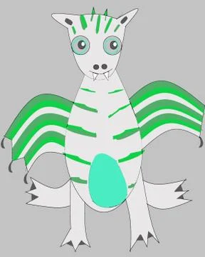 Green dragon 3 库存插图