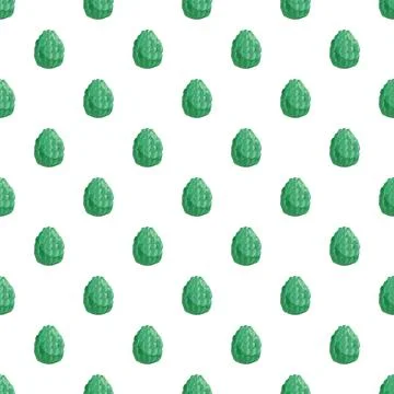Green dragon eggs seamless repeating fantasy pattern Stock Illustration