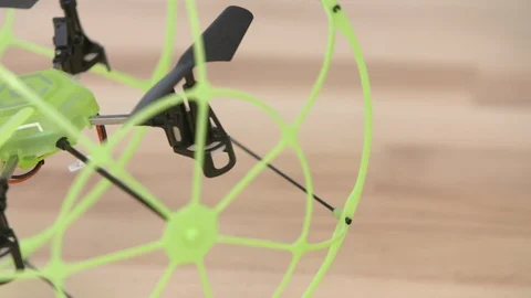 Green drone at workshop Stock Footage 93527024