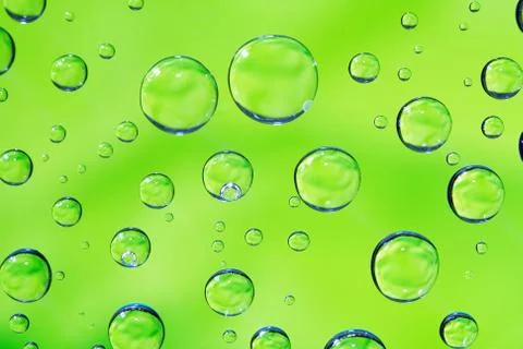 Green Drops Background Foto stock