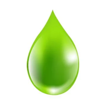 Green Drops Stock Illustration